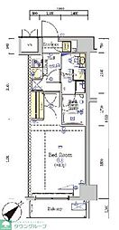 SHOKEN Residence八王子 1Kの間取図画像
