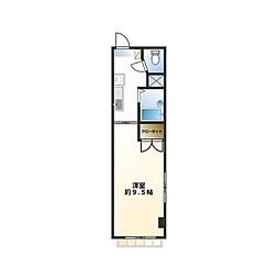 クレセントコーヨー 1Kの間取図画像