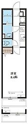 リブリ・武蔵野 1Kの間取図画像