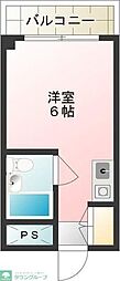 メゾン・ド・ノア天神町 ワンルームの間取図画像