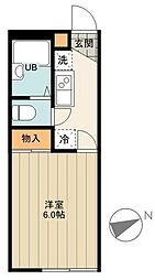レオパレスいずみ 1Kの間取図画像