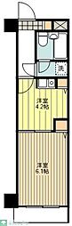 ライオンズマンション福生第3 1DKの間取図画像