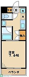 シーズ20コヤタ 1Kの間取図画像