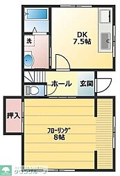 ハイツ江添 4DKの間取図画像