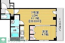 間取図画像 1LDK