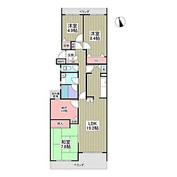 日本興亜佐倉寮 3SDKの間取図画像