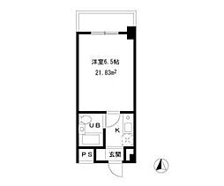 第一ファミール 1Kの間取図画像