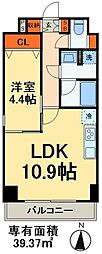 デュオフラッツ稲毛（DUO FLATS稲毛） 8階1LDKの間取り