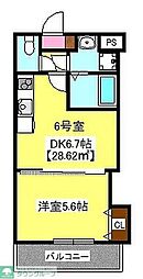 ＭａｙＡｚｕｒｌ登戸（メイアジュールノブト） 2階1DKの間取り