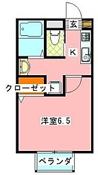 間取図画像 1K