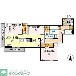 間取図画像 3LDK