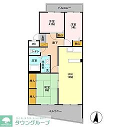 エコガーデンC棟 3LDKの間取図画像