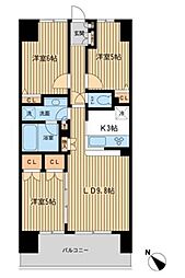 エコロジー千葉みなとレジデンス 3LDKの間取図画像