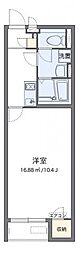 CLEINO巌根2 1Kの間取図画像