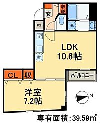 Maximas1 1LDKの間取図画像
