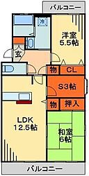 センチュリーヒルズ 2SLDKの間取図画像