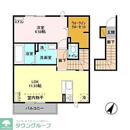 グランツ 1LDKの間取図画像