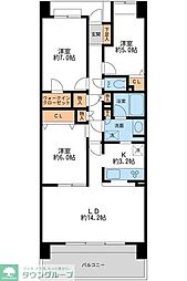 リーベスト西千葉 3LDKの間取図画像