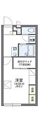 レオパレスYT5 1Kの間取図画像