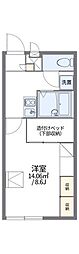レオパレスBelAir市原 1Kの間取図画像