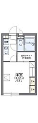 レオパレス青柳 1Kの間取図画像