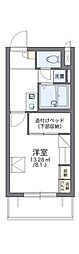 レオパレスストレーザ椿森 1Kの間取図画像