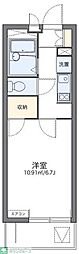 レオパレスフジニューコート 1Kの間取図画像