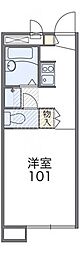 レオパレスボヌールOUTUKA 1Kの間取図画像