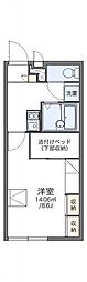 レオパレスハウゼブリューヘン 1Kの間取図画像