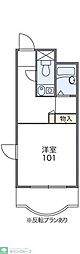 レオパレスパティオ 1Kの間取図画像