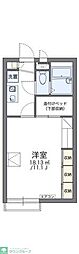 レオパレス波岡 1Kの間取図画像