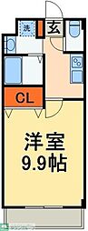 金太郎ヒルズ18'★ 1Kの間取図画像