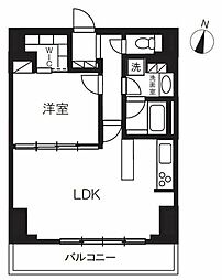 プライムメゾン千葉新町 1LDKの間取図画像