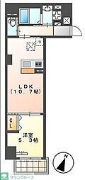 ウィスタリアコート 1LDKの間取図画像