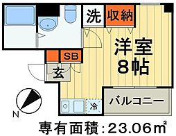 TOFSQUARE ワンルームの間取図画像