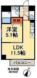 ミリアビタNo.33 1LDKの間取図画像