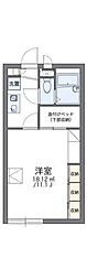 レオパレスひねもす 1Kの間取図画像