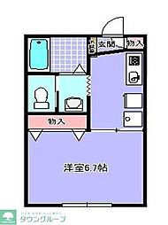 フェリーチェ蘇我 1Kの間取図画像