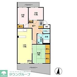 エコガーデンC棟 3LDKの間取図画像