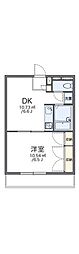 レオパレスシャルム 1DKの間取図画像