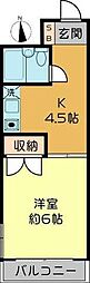 グリーンランド千葉中央ビル 1Kの間取図画像