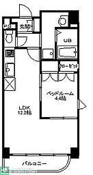 セザン・新町 1LDKの間取図画像