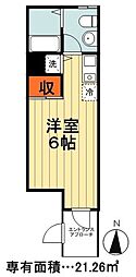 RIGATOF ワンルームの間取図画像
