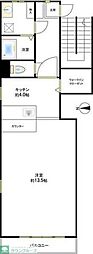 ラフィーネT.K ワンルームの間取図画像