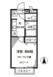 デザインコートTK 1Kの間取図画像