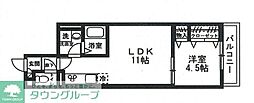 マスターグレイス 1LDKの間取図画像