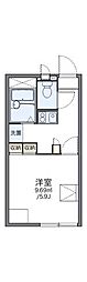 レオパレスアーバン・ビレッジ 1Kの間取図画像