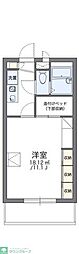 レオパレスリベェール 1Kの間取図画像