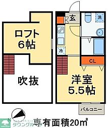 ARIETTA ワンルームの間取図画像