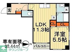 プラチナレジデンス 1LDKの間取図画像